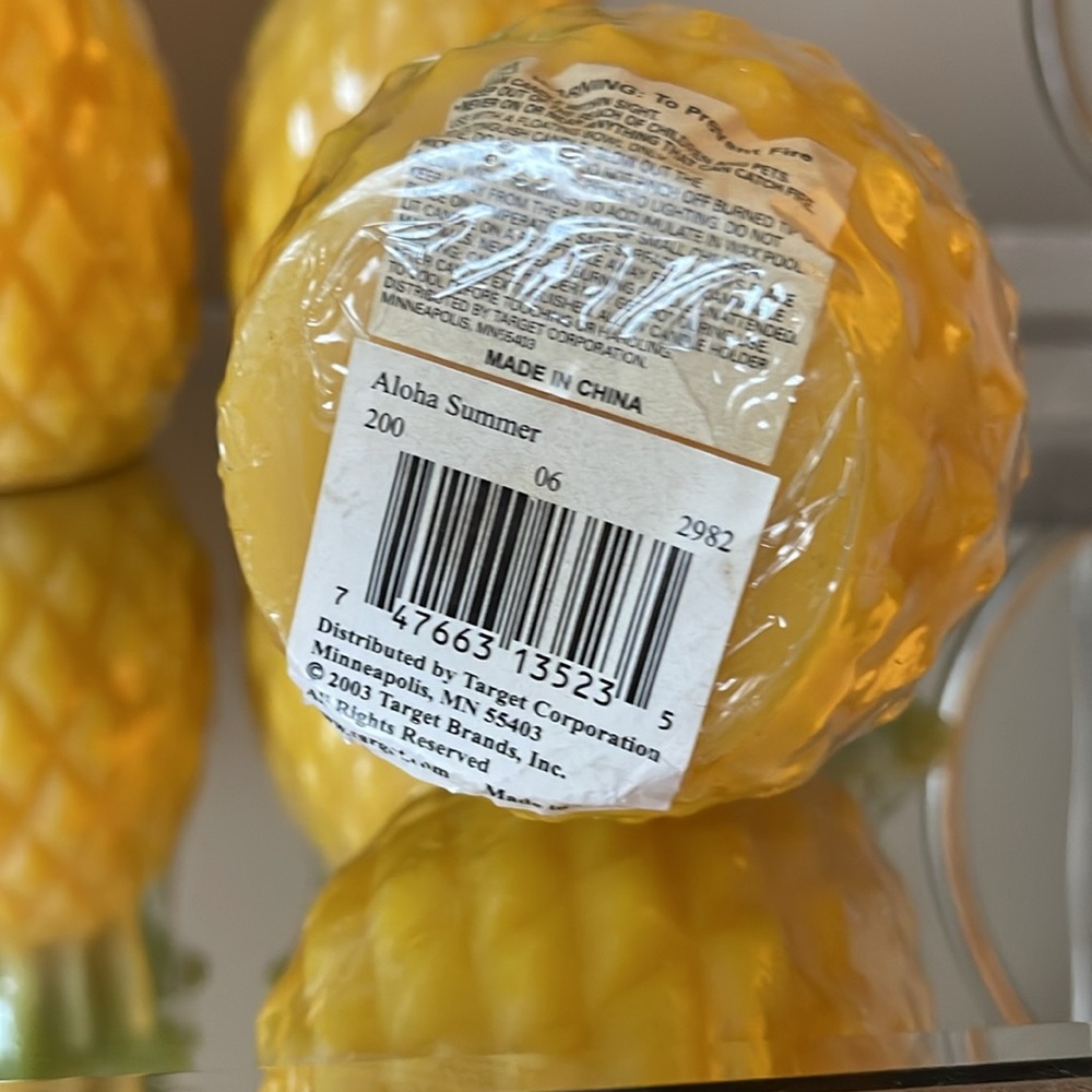 Target Yellow and Green Pineapple Decor Accent Candales - Picture 2 of 5
